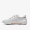 Womens Hollyrose Zip White Leather Sneakers Womens Hollyrose Zip White Leather Sneakers