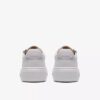 Womens Hollyrose Zip White Leather Sneakers Womens Hollyrose Zip White Leather Sneakers
