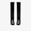 Womens Iridessa Glow Black Leather Knee High Boots Womens Iridessa Glow Black Leather Knee High Boots
