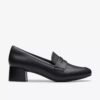 Womens Iridessa Sky Black Leather Loafers Womens Iridessa Sky Black Leather Loafers