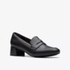 Womens Iridessa Sky Black Leather Loafers Womens Iridessa Sky Black Leather Loafers