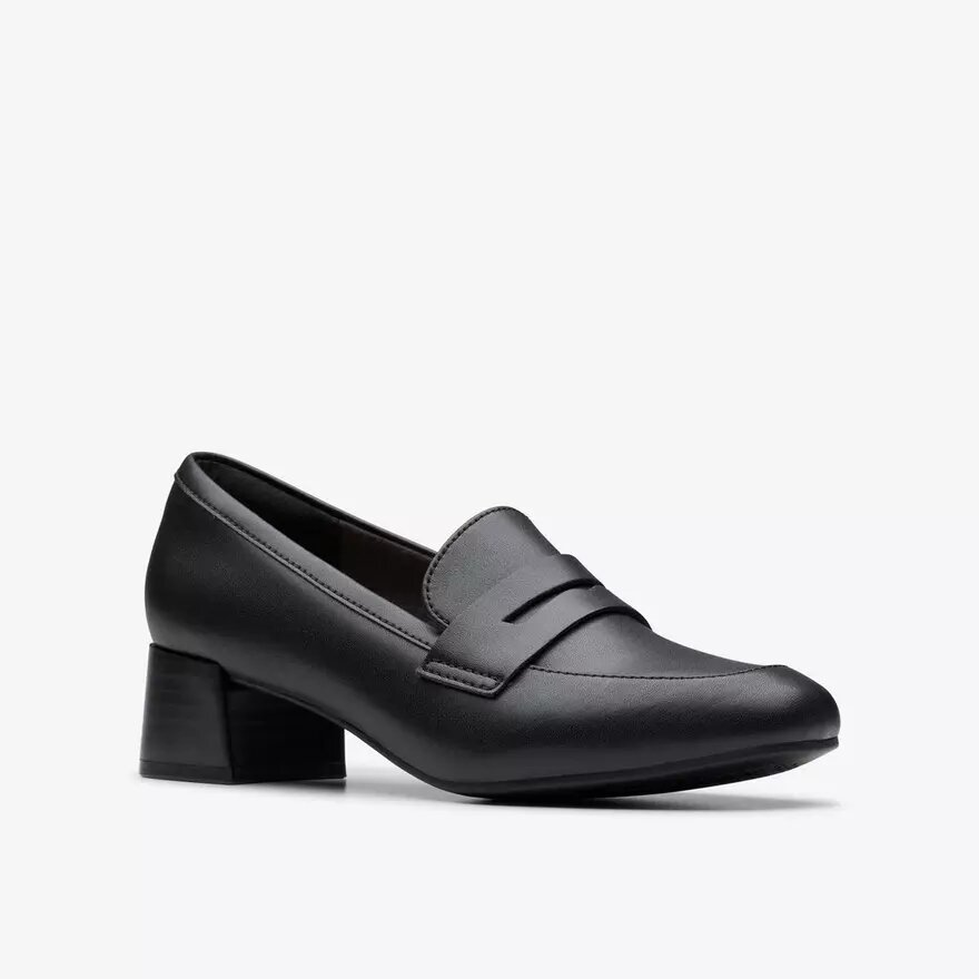 Womens Iridessa Sky Black Leather Loafers Womens Iridessa Sky Black Leather Loafers