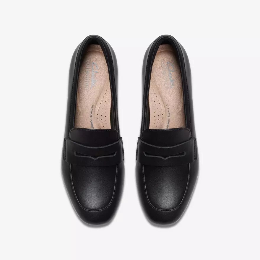 Womens Iridessa Sky Black Leather Loafers Womens Iridessa Sky Black Leather Loafers