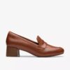 Womens Iridessa Sky Dark Tan Leather Loafers Womens Iridessa Sky Dark Tan Leather Loafers