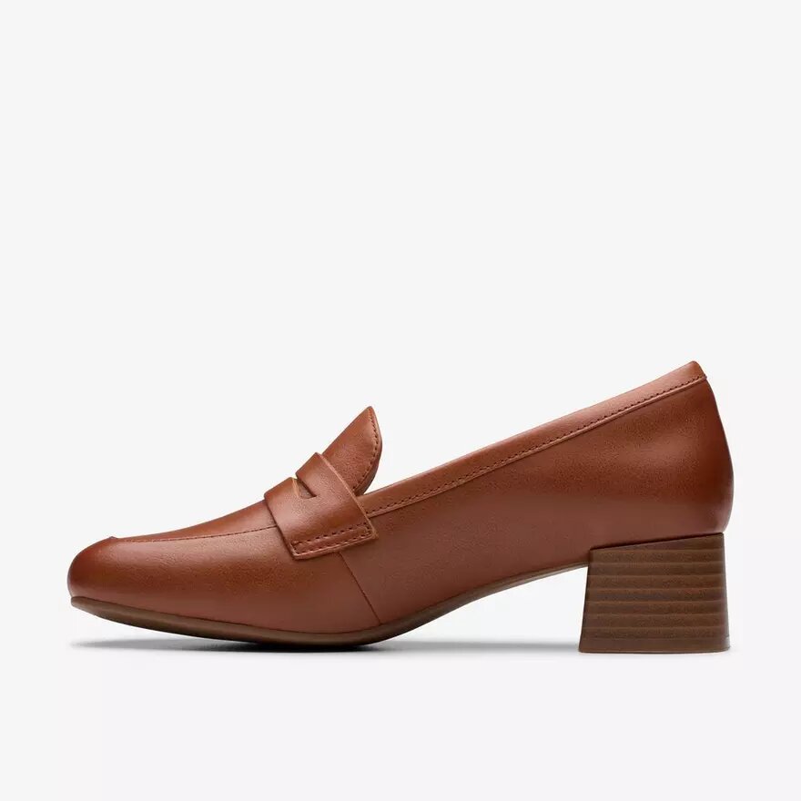 Womens Iridessa Sky Dark Tan Leather Loafers Womens Iridessa Sky Dark Tan Leather Loafers