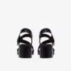 Womens Jaylan Sol Black Leather Heeled Sandals Womens Jaylan Sol Black Leather Heeled Sandals