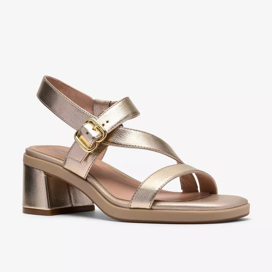 Womens Jaylan Sol Champagne Heeled Sandals Womens Jaylan Sol Champagne Heeled Sandals