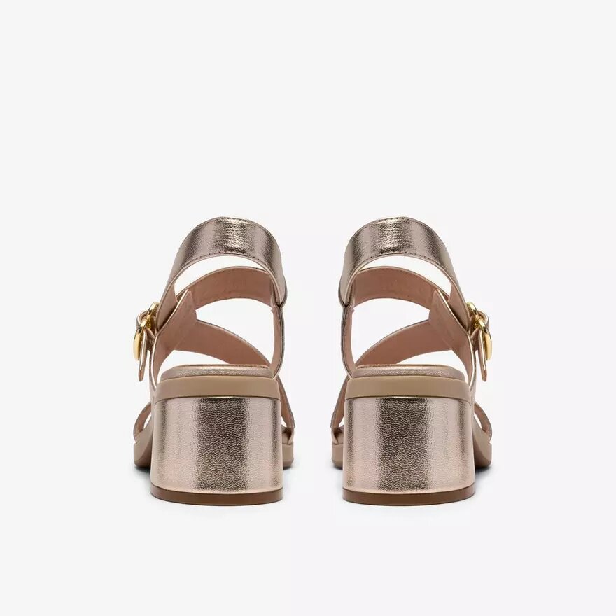 Womens Jaylan Sol Champagne Heeled Sandals Womens Jaylan Sol Champagne Heeled Sandals