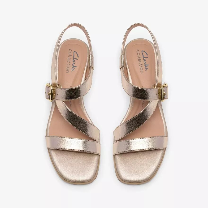 Womens Jaylan Sol Champagne Heeled Sandals Womens Jaylan Sol Champagne Heeled Sandals