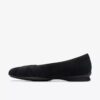 Womens Jazmynn Gem Black Suede Slip-Ons