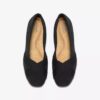 Womens Jazmynn Gem Black Suede Slip-Ons
