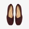 Womens Jazmynn Gem Merlot Suede Ballet Flats