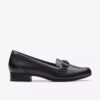Womens Juliet Echo Black Leather Loafers Womens Juliet Echo Black Leather Loafers