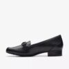 Womens Juliet Echo Black Leather Loafers Womens Juliet Echo Black Leather Loafers
