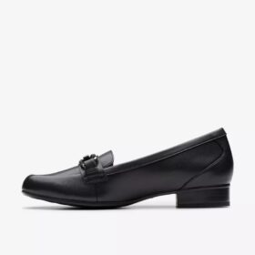 Womens Juliet Echo Black Leather Loafers