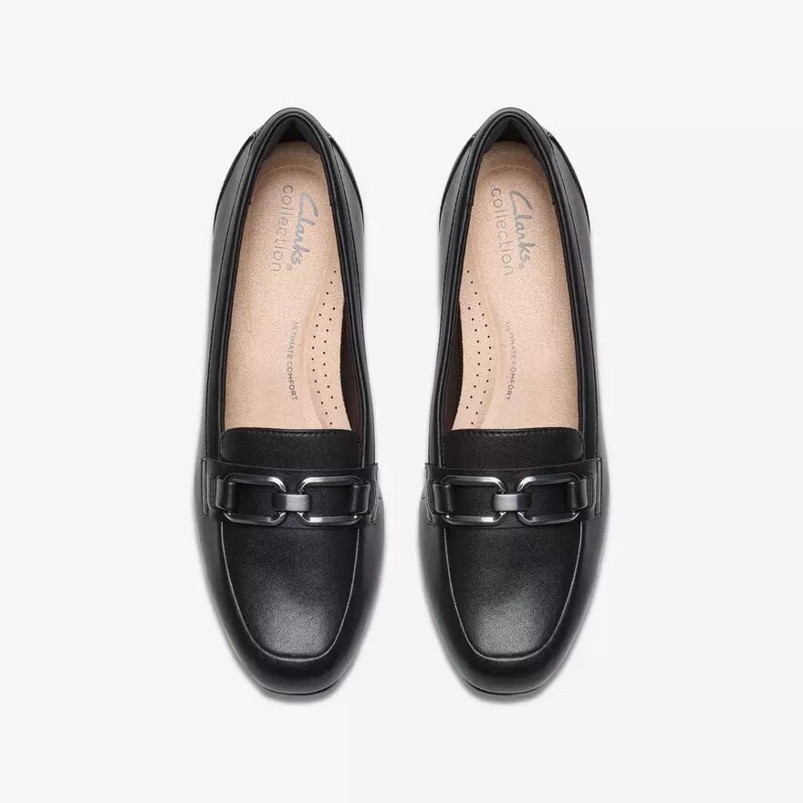 Womens Juliet Echo Black Leather Loafers Womens Juliet Echo Black Leather Loafers