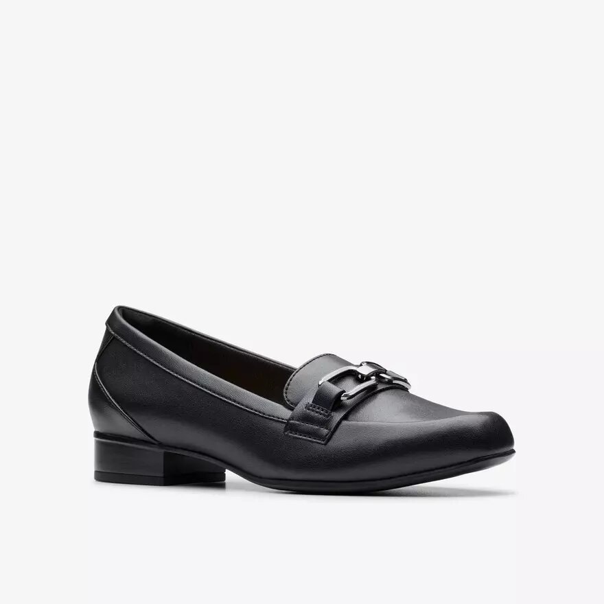 Womens Juliet Echo Black Leather Loafers Womens Juliet Echo Black Leather Loafers
