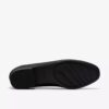 Womens Juliet Mia Black Leather Slip-Ons