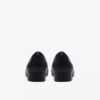 Womens Juliet Mia Black Leather Slip-Ons
