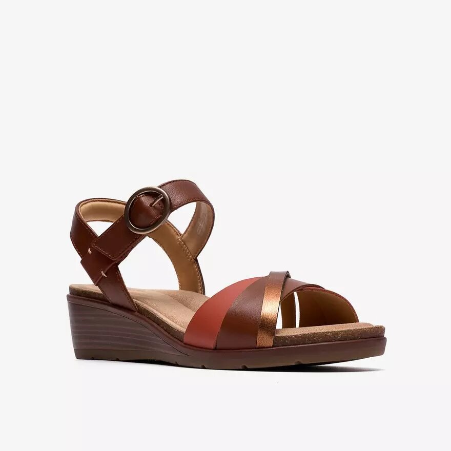 Womens Kacha Twist Rust Wedges Womens Kacha Twist Rust Wedges
