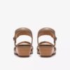 Womens Kacha Twist Taupe Combination Leather Wedges Us