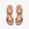 Womens Kacha Twist Taupe Combination Leather Wedges Us