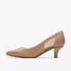 Womens Kepley Cora Warm Beige Leather Pumps