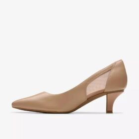 Womens Kepley Cora Warm Beige Leather Pumps