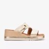 Womens Kidiki Cove Cream Leather Wedges