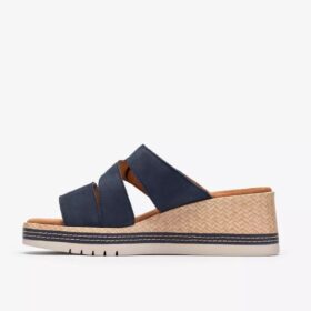 Womens Kidiki Cove Navy Nubuck Wedges