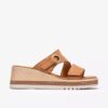 Womens Kidiki Cove Tan Nubuck Wedges