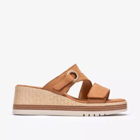 Womens Kidiki Cove Tan Nubuck Wedges