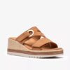 Womens Kidiki Cove Tan Nubuck Wedges