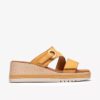 Womens Kidiki Cove Yellow Nubuck Wedges