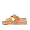 Womens Kidiki Cove Yellow Nubuck Wedges