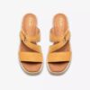 Womens Kidiki Cove Yellow Nubuck Wedges