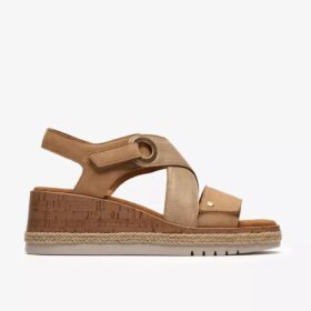 Womens Kidiki Sun Beige Combination Wedges Womens Kidiki Sun Beige Combination Wedges