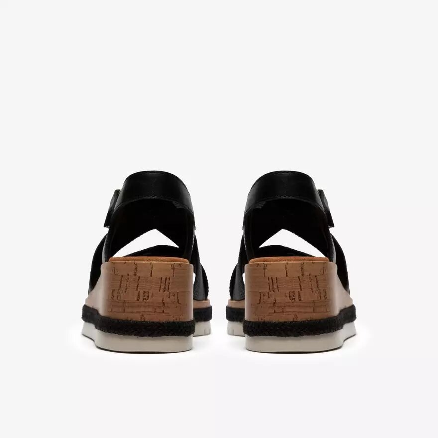 Womens Kidiki Sun Black Combination Wedges Womens Kidiki Sun Black Combination Wedges