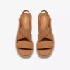 Womens Kidiki Sun Tan Nubuck Wedges