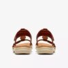 Womens Kitly Gem Burnt Orange Leather Flat Sandals Womens Kitly Gem Burnt Orange Leather Flat Sandals