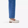Womens Krystine Lily Cream Leather Loafer