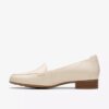 Womens Krystine Lily Cream Leather Loafer