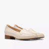Womens Krystine Lily Cream Leather Loafer