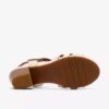 Womens Kymber Glow Cream Leather Heeled Sandals