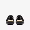 Womens Laurieann Ivy Black Leather Flat Sandals Womens Laurieann Ivy Black Leather Flat Sandals
