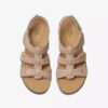 Womens Laurieann Ivy Sand Leather Flat Sandals Womens Laurieann Ivy Sand Leather Flat Sandals
