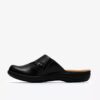 Womens Laurieann Lux Black Leather Clogs & Mules Womens Laurieann Lux Black Leather Clogs & Mules