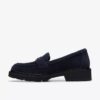 Womens Lauryl Step Navy Suede Loafers Womens Lauryl Step Navy Suede Loafers
