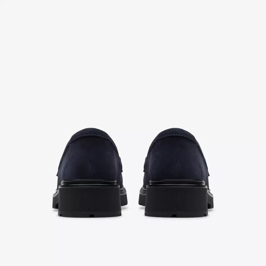 Womens Lauryl Step Navy Suede Loafers Womens Lauryl Step Navy Suede Loafers