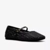 Womens Livia Sky Black Weave Bar Shoes